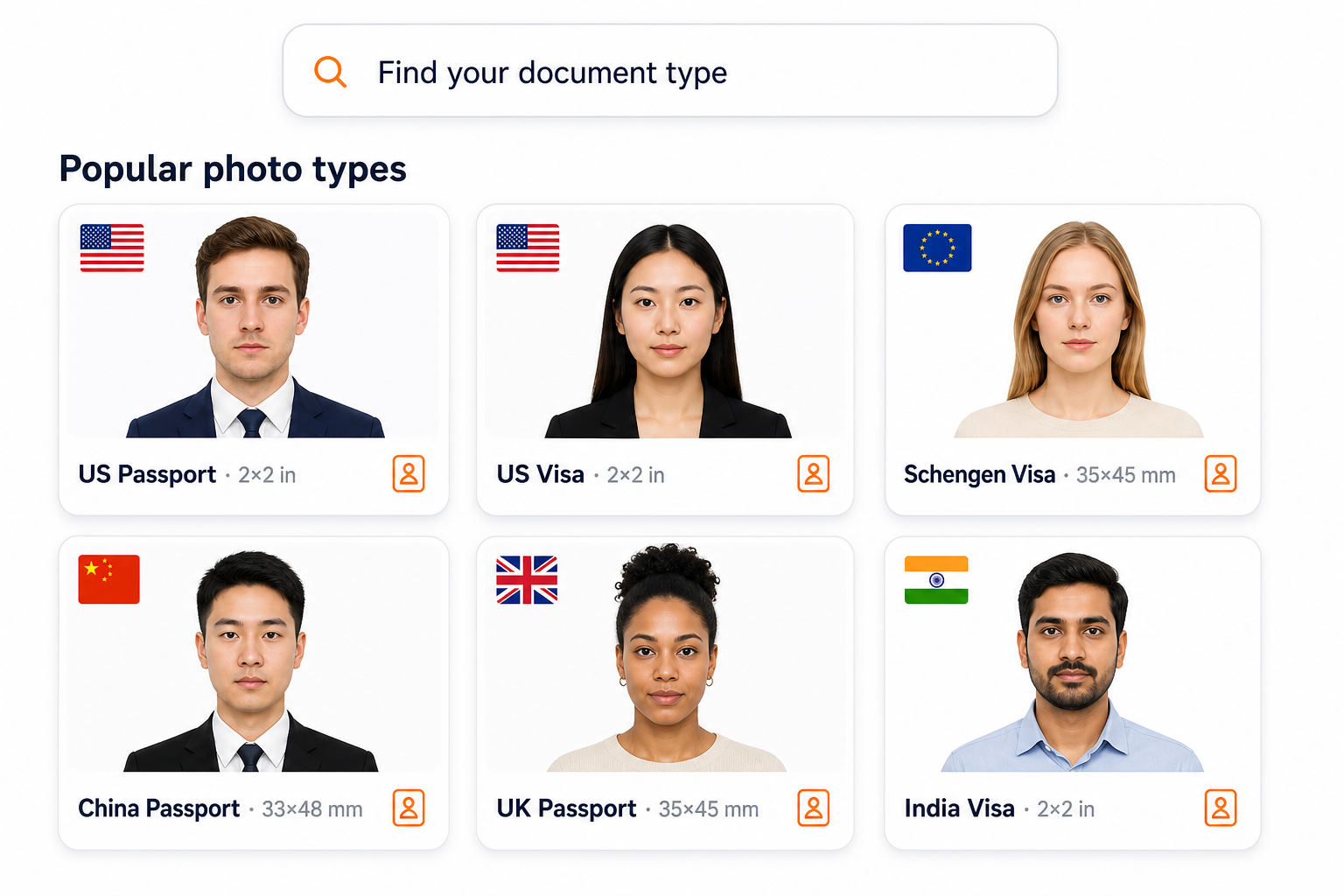 Popular photo types